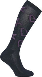 Produktbild von Imperial Riding Reitsocken für Damen Cosy Hearts Winter Blau Schwarz Größe 39/42