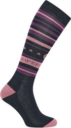 Produktbild von Imperial Riding Reitsocken für Damen Stripy Sparkle Blau Lila Größe 39/42
