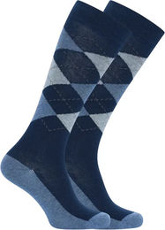 Imperial Riding Reitsocken Queen of Diamonds Argyle Muster Navy Größe 39-42 – Bild 1 von 1