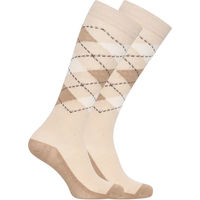 Produktbild von Imperial Riding Reitsocken Queen of Diamonds Argyle Muster Offwhite Größe 35-38