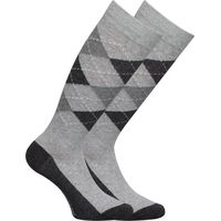 Produktbild von Imperial Riding Reitsocken Queen of Diamonds Grau-Melange mit Argyle Muster Größe 35-38