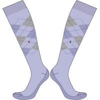 Produktbild von Imperial Riding Reitsocken Queen of Diamonds mit Argyle Muster in Blauregen Größe 35-38
