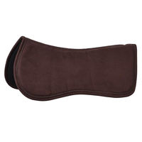 Produktbild von Imperial Riding Sattelunterlage IRH Suede Half Pad mit Fleece in Braun Größe Full vegan