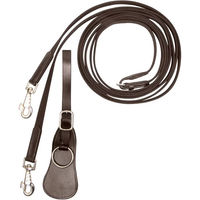 Produktbild von Imperial Riding Schlaufzügel IRH Core aus Baumwolle mit Karabinerhaken Braun 270 cm