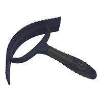 Produktbild von Imperial Riding Schweißmesser IRH Grippy Schwarz mit integriertem Griffpinsel für die Pferdepflege