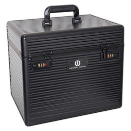 Imperial Riding Shiny Classic Putzbox aus Kunststoff mit Zahlenschloss und Spiegel in Schwarz – Bild 1 von 4