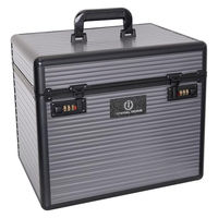 Produktbild von Imperial Riding Shiny Classic Putzbox mit Zahlenschloss und Spiegel in Grau Silber