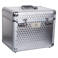 Produktbild von Imperial Riding Shiny Putzbox mit Zahlenschloss und Spiegel in Silber