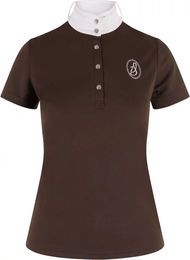 Produktbild von Imperial Riding Starlight Turnier-Poloshirt für Damen in Braun XXL