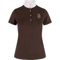 Produktbild von Imperial Riding Starlight Turnier-Poloshirt für Damen in Braun XXL