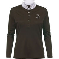 Produktbild von Imperial Riding Starlight Turnierpolo mit langen Ärmeln für Damen in Braun XL
