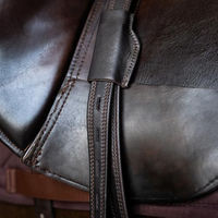 Produktbild von Imperial Riding Steigbügelriemen Monoleaf mit Nylonkern aus Leder Dunkelbraun 80cm