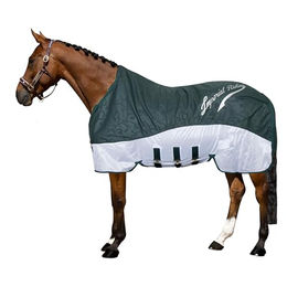 Imperial Riding Super-Dry 2-in-1 Regen- und Fliegendecke für Pferde Dunkelgrün 145 – Bild 1 von 3