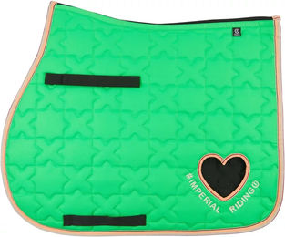 Produktbild von Imperial Riding Symbol Gemischte Sattelunterlage für Pferde in Grün für Warmblut