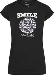 Produktbild von Imperial Riding T-Shirt für Mädchen mit Smiley Zebra Motiv in Schwarz Größe 12 Jahre