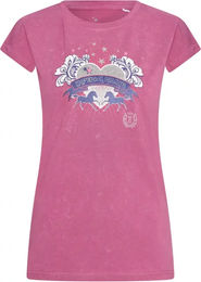Produktbild von Imperial Riding T-Shirt Rocky für Damen in Schwarz und Rosa Größe XS