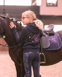 Produktbild von Imperial Riding Trainingsjacke für Kinder in Navy Blau aus Baumwolle für Herbst und Winter