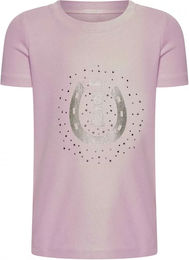 Produktbild von Imperial Riding Trainingsshirt Hally Reitshirt Unisex in Lila und Rosa