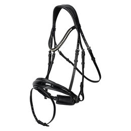 Imperial Riding Trense Fria aus Leder in Schwarz für Ponys – Bild 1 von 2