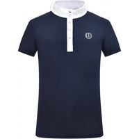 Produktbild von Imperial Riding Turnier-Poloshirt für Mädchen mit Stehkragen und Strass-Logo