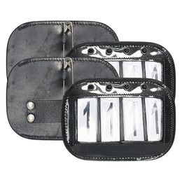 Imperial Riding Turniernummern IRH Square Eckige Startnummernhalter aus Leder Schwarz Set 2 Stück – Bild 1 von 2