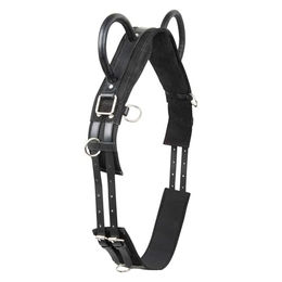 Imperial Riding Vidal Voltigiergurt und Longiergurt für Ponys aus Kunstleder Schwarz – Bild 1 von 3