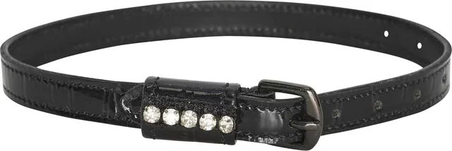 Imperial Riding Walker Glam Sporenriemen für Kinder mit Strass Schwarz-Schwarz-Croco 40,64 cm – Bild 1 von 2