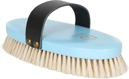 Imperial Riding Weiche Pferdebürste mit Rosshaarborsten in Blau – Bild 1 von 2
