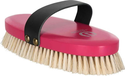 Imperial Riding Weiche Pferdebürste mit Rosshaarborsten in Neon Pink – Bild 1 von 2