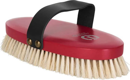 Imperial Riding Weiche Pferdebürste mit Rosshaarborsten in Rot – Bild 1 von 2