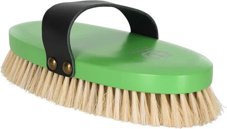 Imperial Riding Weiche Pferdebürste mit Rosshaarborsten Neon Grün – Bild 1 von 2