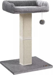 In And OutdoorMatch Kratzbaum Eudora für Katzen und Kitten mit Hängematte in Grau 71 cm – Bild 1 von 2