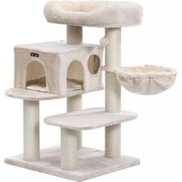 Produktbild von In And OutdoorMatch Luxus-Kratzbaum Ollie für Katzen in Beige mit weicher Hängematte 70 x 60 x 112 cm