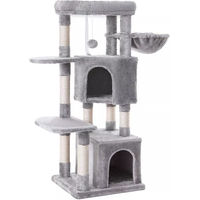 Produktbild von In And OutdoorMatch Luxus-Kratzbaum Peggie für Katzen in Grau mit Hängematte und 120 cm Höhe