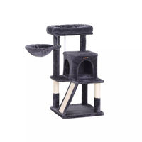 Produktbild von In And OutdoorMatch Luxus-Kratzbaum Valentin für Katzen mit Hängematte Schwarz