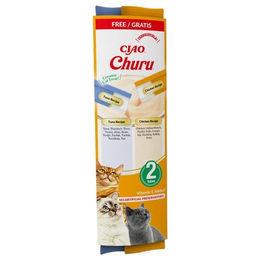 Produktbild von Inaba Cat Churu Katzen-Paste Huhn & Thunfisch 100 Stück à 14 g