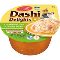 Produktbild von Inaba Cat Dashi Delights Katzenleckerli Paste Huhn mit Thunfisch und Jakobsmuschel 70 g - 6 x 70 g