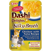 Produktbild von INABA Cat Dashi Delights Silky Broth Katzenleckerli Huhn und Thunfisch 40g - 40 g