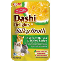Produktbild von INABA Cat Dashi Delights Silky Broth Katzenleckerli Huhn und Thunfisch 40g - 40 g