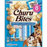 Produktbild von INABA Churu Bites Hundeleckerli Huhn und Thunfisch getreidefrei ohne Konservierungsstoffe 160 g - 8 x 12 g