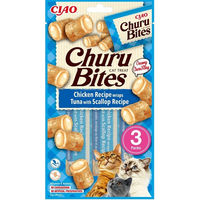 Produktbild von Inaba Churu Bites Katzen Leckerli Huhn mit Thunfisch und Jakobsmuschel 30 g - 3 x 10 g