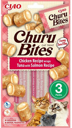 INABA Churu Bites Katzenleckerlis Huhn mit Thunfisch und Lachs 30 g - 3 x 10 g – Bild 1 von 13