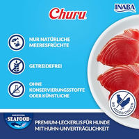 Produktbild von INABA Churu Cremige Hundesnacks Thunfisch und Huhn Getreidefrei 56 g