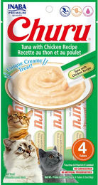 INABA Churu Cremige Katzenleckerlis Thunfisch und Huhn 56 g - 4 x 14 g – Bild 1 von 13