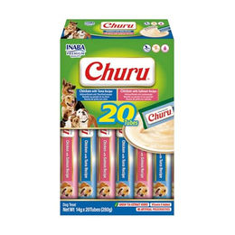 INABA Churu Cremiger Hundesnack Huhn mit Meeresfrüchten Getreidefrei 20 x 14 g – Bild 1 von 2