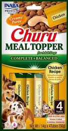 INABA Churu Dog Meal Topper Huhn cremiger Hühnerfleischzusatz für Hunde Adult 4x14g - 4 x 14 g – Bild 1 von 2