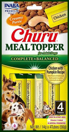 INABA Churu Dog Meal Topper Huhn mit Kürbis getreidefrei 4x14 g - 4 x 14 g – Bild 1 von 2