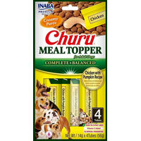 Produktbild von INABA Churu Dog Meal Topper Huhn mit Kürbis getreidefrei 4x14 g - 4 x 14 g