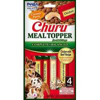 Produktbild von INABA Churu Dog Meal Topper Hund Huhn und Rind 4x14g - 4 x 14 g