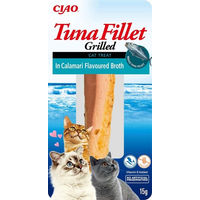 Produktbild von INABA Churu Fillet Katzensnack Thunfisch und Garnele 15g - 15 g